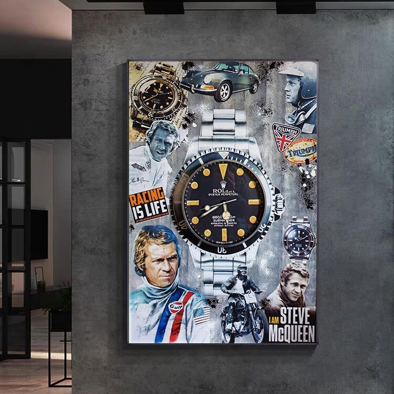 Décoration murale sur toile Montre de luxe Mcqueen