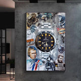 Luxusuhr Mcqueen Leinwand-Wandkunst