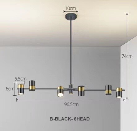 Lynx Design Chandelier: Rotatable Sputnik Chandelier