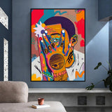 Mac Miller Chanteur Graffiti Hip Hop Toile Wall Art 