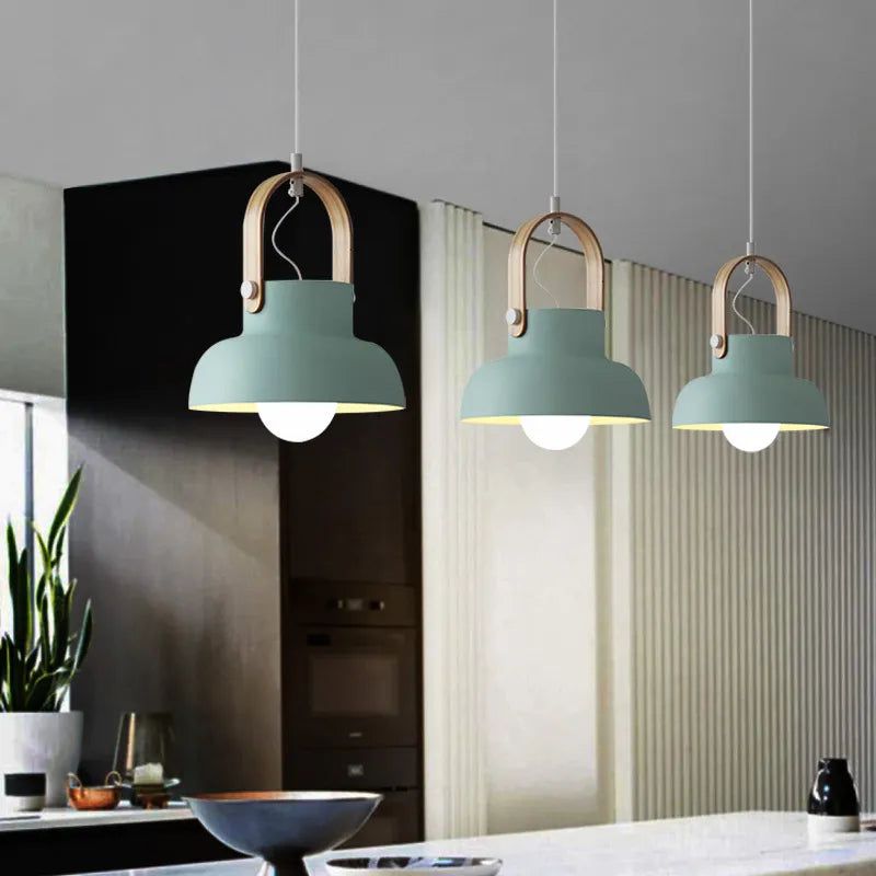 Macaron Loft LED Iron Pendant Light - Illuminate with Style and Versatility