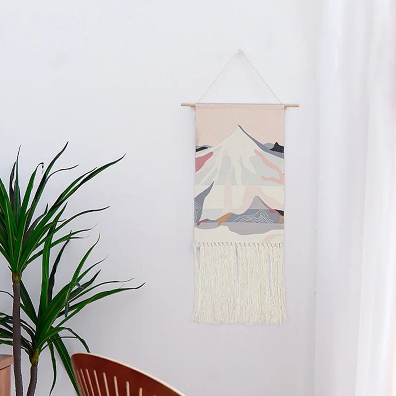 Macrame Scenery Hanging Handmade Tassels