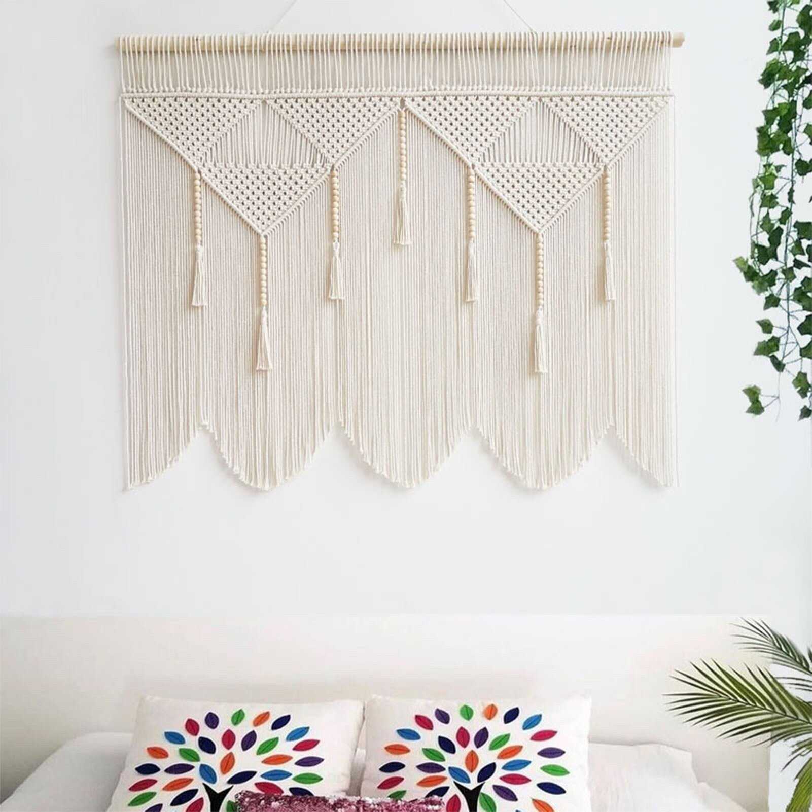 Woven Tapestry for Wall | Large Fiber Art Macrame for Wall | Living Room Wall Hanging Decor