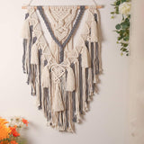 Woven Macrame Wall Hanging | Bohemian Tapestry for Wall | Living Room Wall Hanging Decor