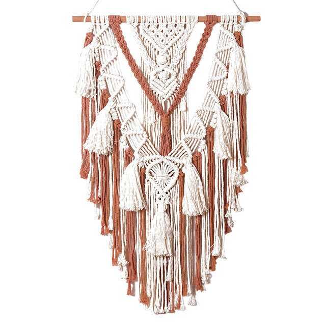 Woven Macrame Wall Hanging | Bohemian Tapestry for Wall | Living Room Wall Hanging Decor