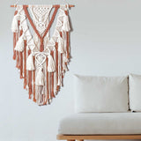 Woven Macrame Wall Hanging | Bohemian Tapestry for Wall | Living Room Wall Hanging Decor