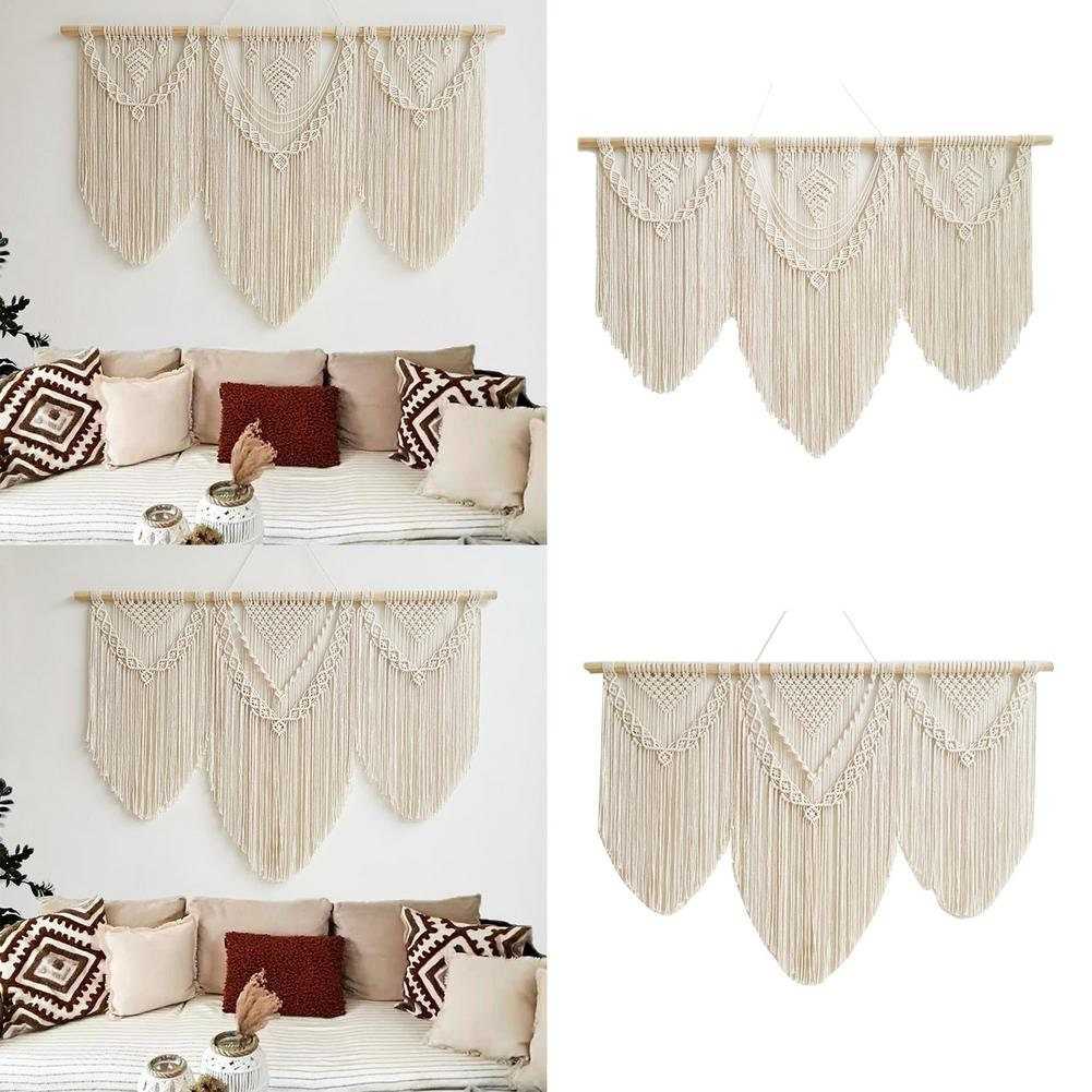 Woven Tapestry for Wall | Large Fiber Art Macrame for Wall | Living Room Wall Hanging Decor