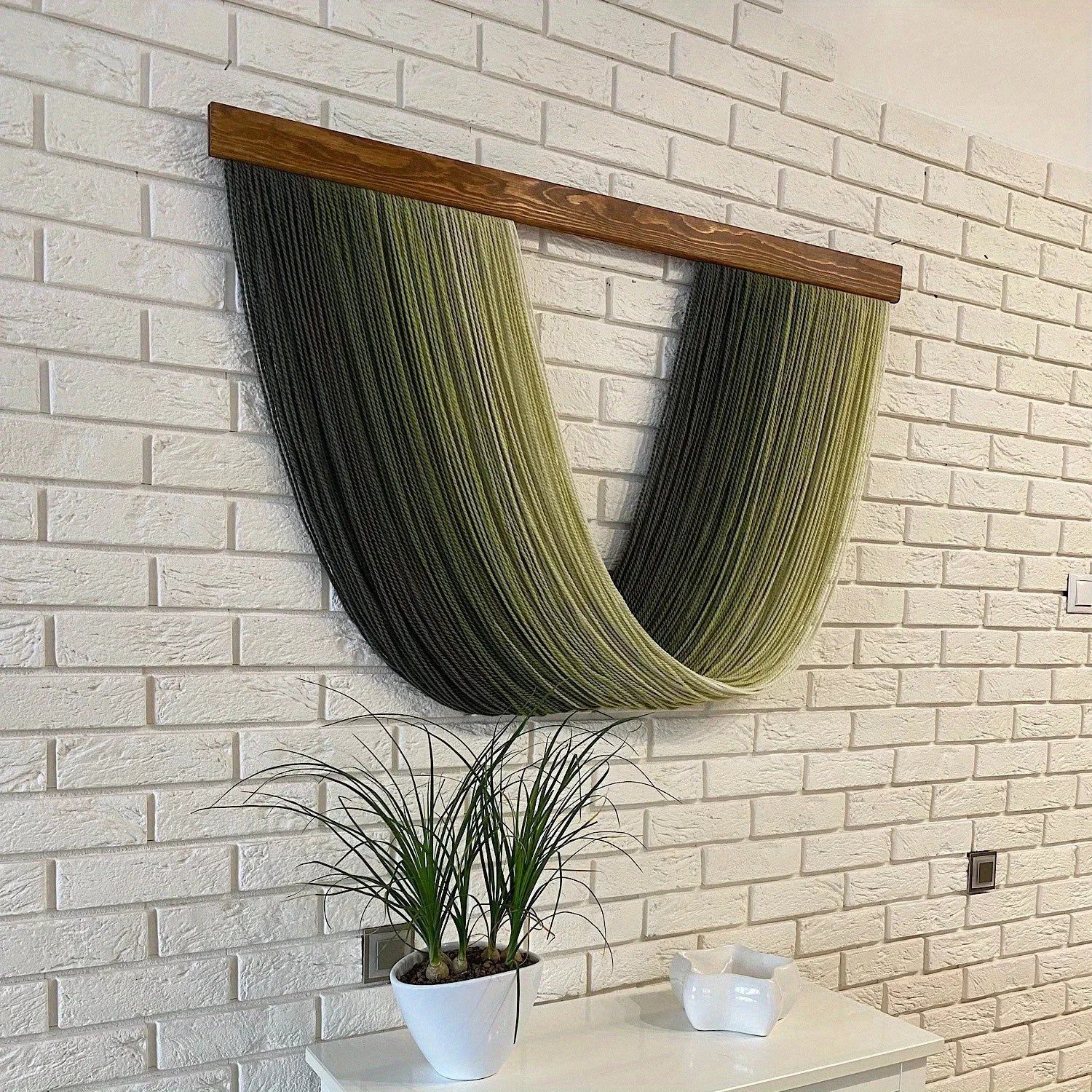 Macrame Yarn Hanging Arch Wall Decor