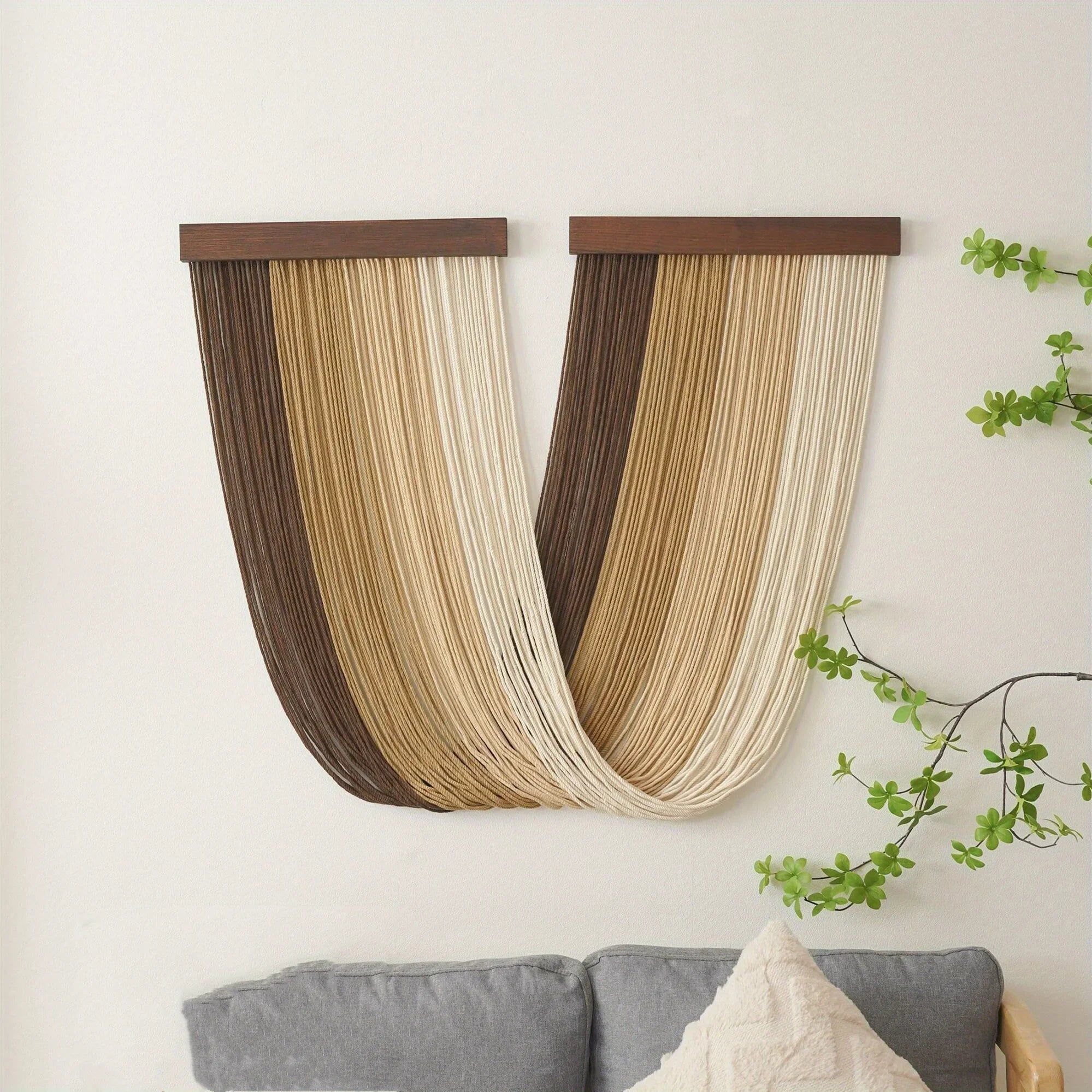 Macrame Yarn Hanging Arch Wall Decor