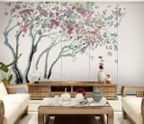 Traditionelles Magnolien-Design: Baumkunst-Tapeten-Wandbild