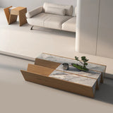 Rectanglular Wood Angel Coffee Table - GraffitiWallArt