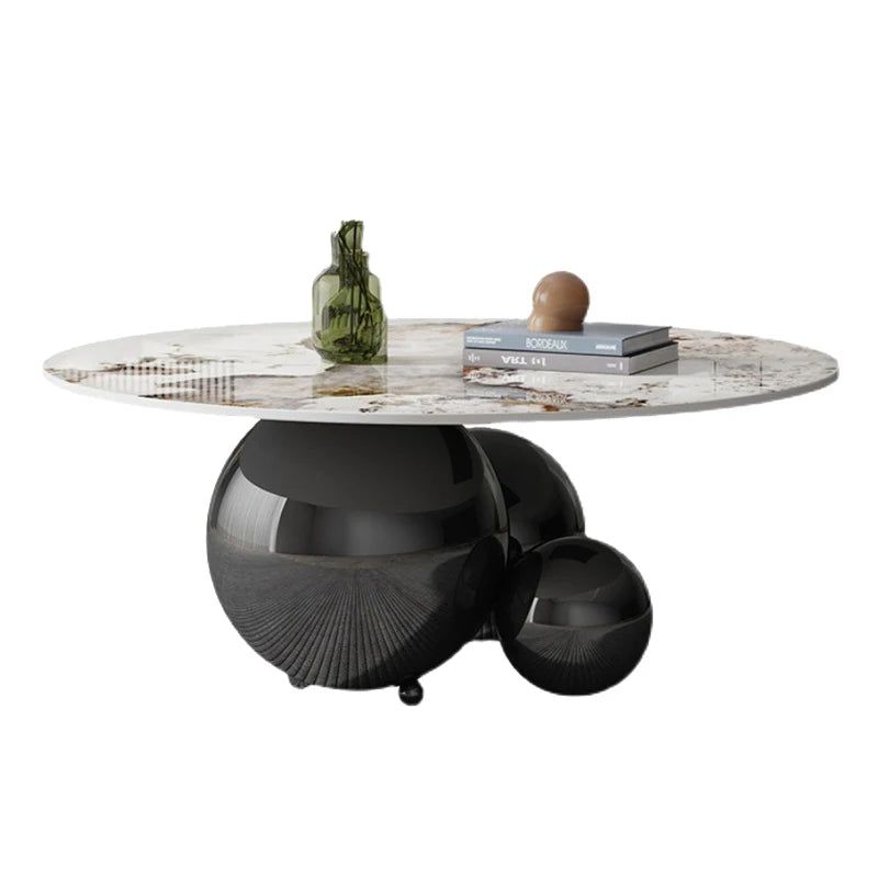 Table basse en marbre Design boules de globe