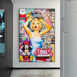 Marilyn Monroe Graffiti : Art inspiré par l'icône