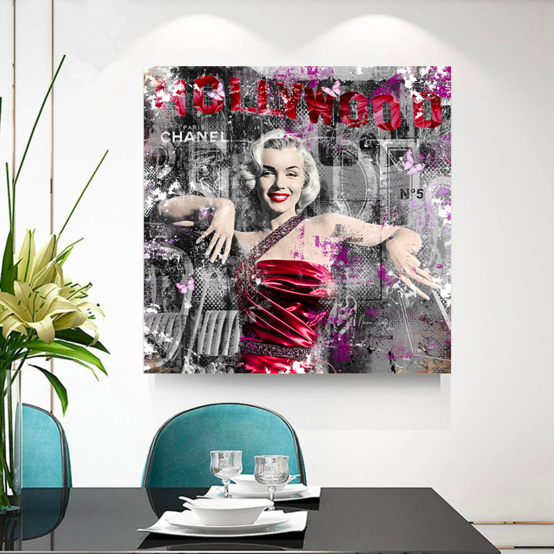 Affiche Marilyn Monroe : Découvrez la beauté éternelle Rouge