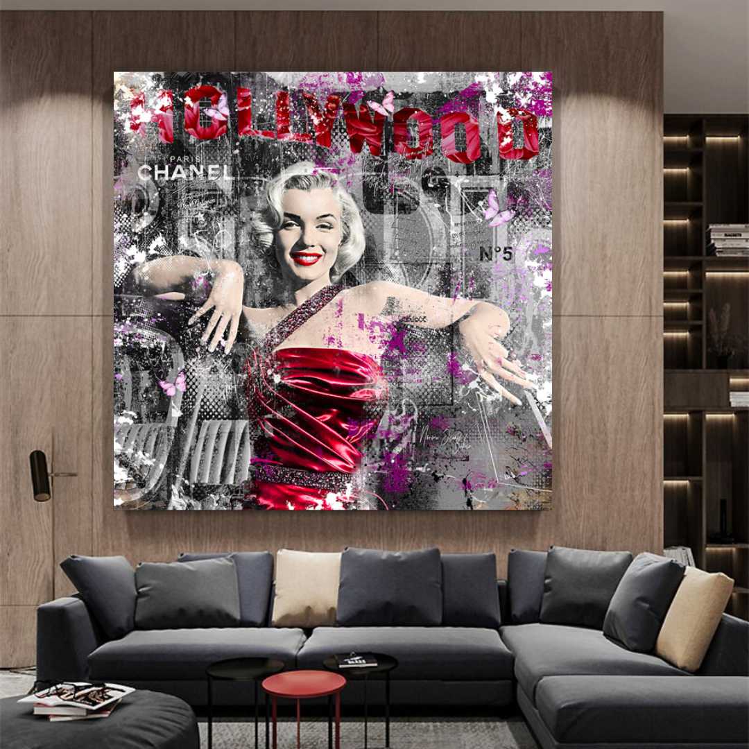 Affiche Marilyn Monroe : Découvrez la beauté éternelle Rouge