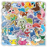 Marine Life Stickers Pack | Famous Bundle Stickers | Waterproof Bundle Stickers