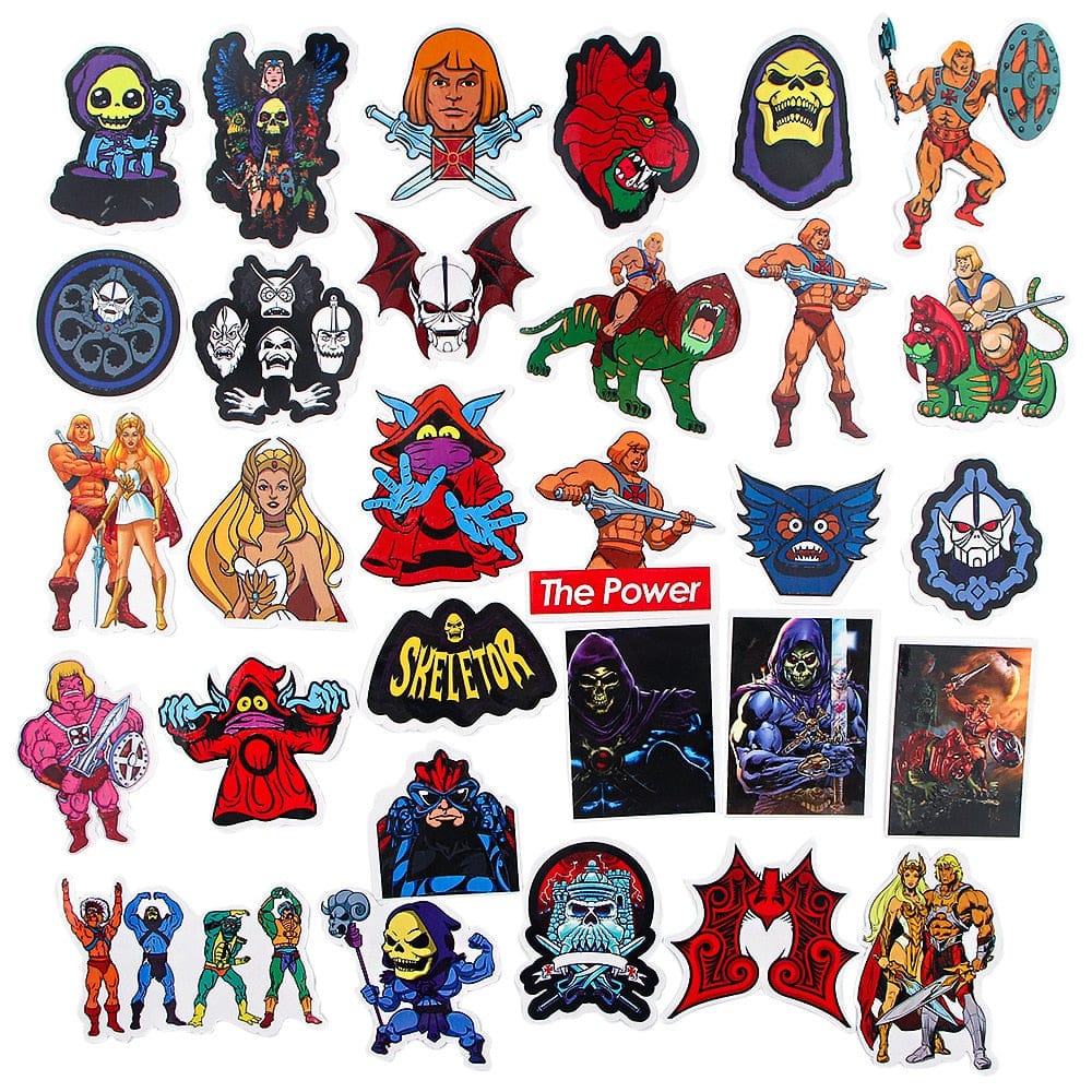 Masters of the Universe Stickers Pack | Famous Bundle Stickers | Waterproof Bundle Stickers