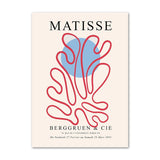 Matisse Abstract Coral Flower Dance Girl Lines Canvas Wall Art