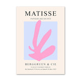 Matisse abstrakte Korallenblumen-Tanzmädchen-Linien-Leinwand-Kunst