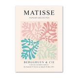 Matisse abstrakte Korallenblumen-Tanzmädchen-Linien-Leinwand-Kunst