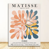 Affiche découpée abstraite de Matisse : oeuvre expressive