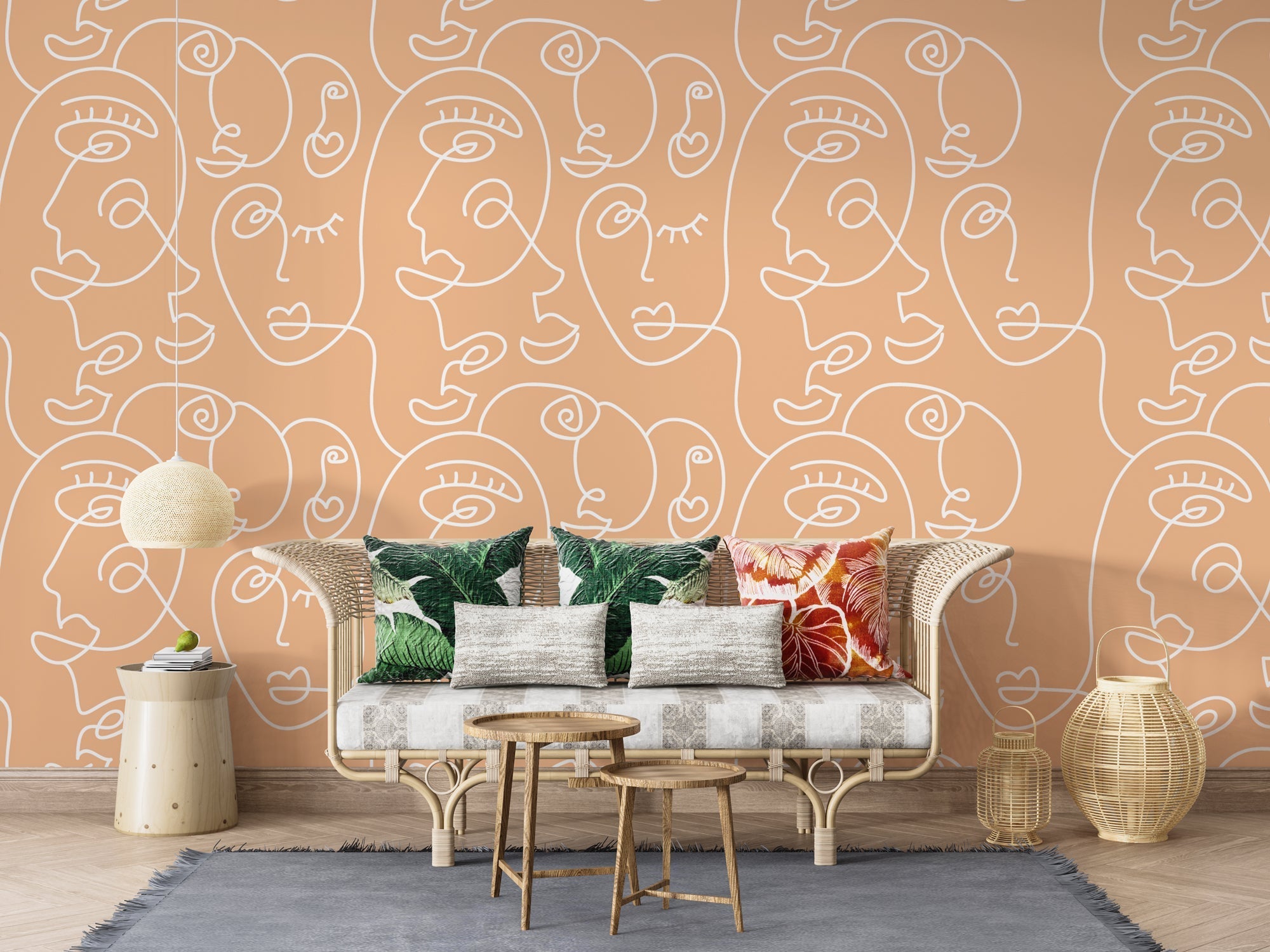Matisse Line Art Wallpaper Mural: Enhance Your Space