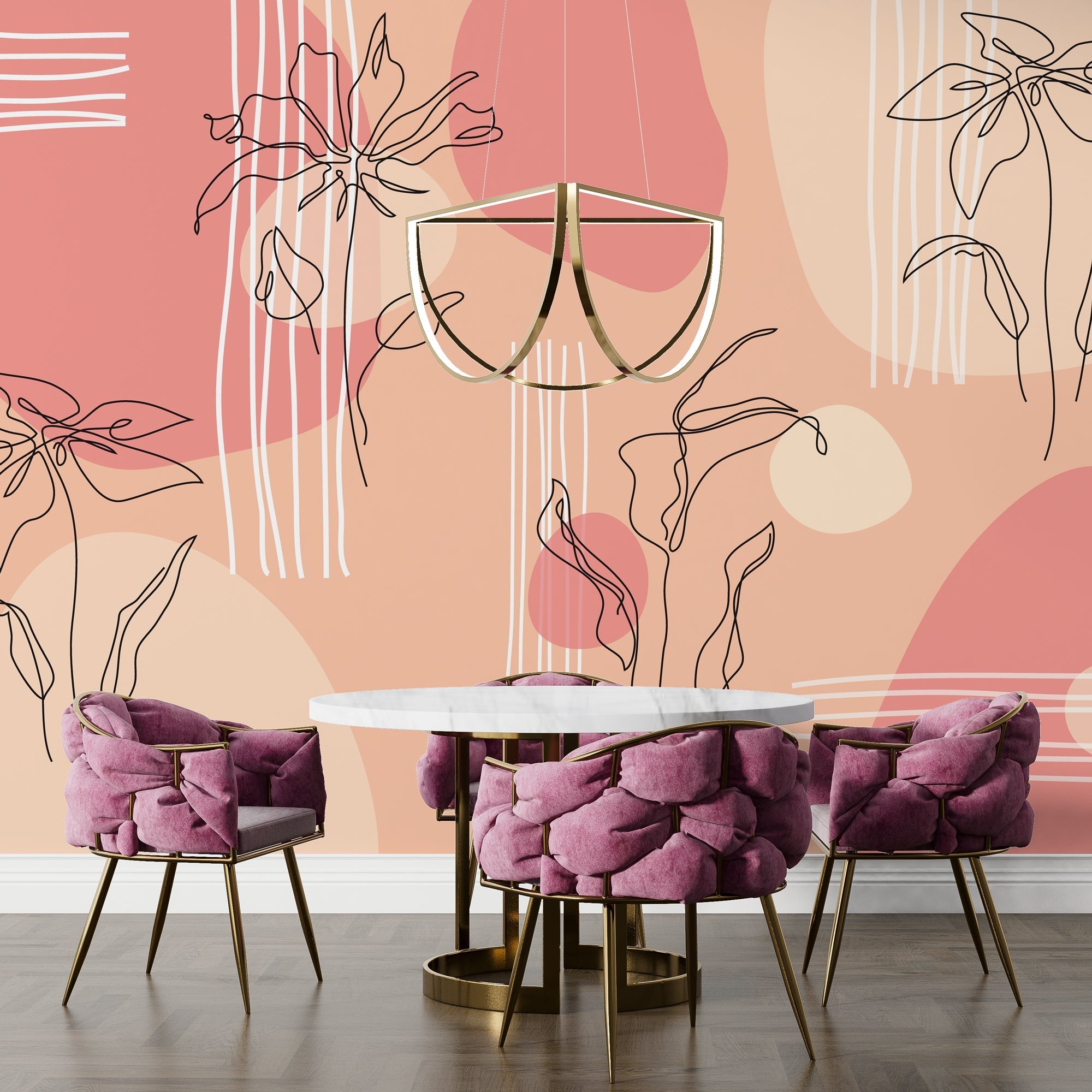 Bohemian Cube Wallpaper Mural: Transform Your Space