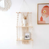 Woven Macrame - Stylish and Functional Macrame Shelf