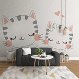 Meow Cat Theme Nursery Wallpaper - Transform Your Space