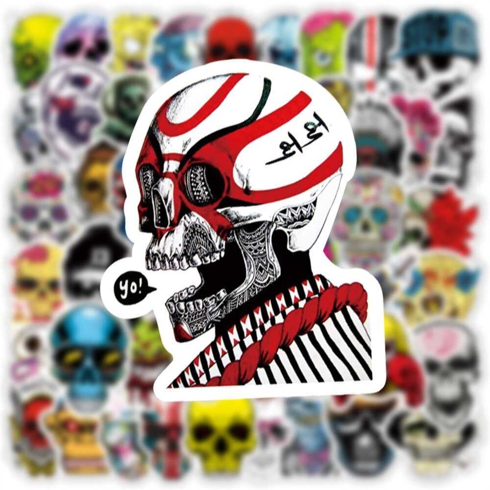 Mexican Style Skull Stickers Pack | Famous Bundle Stickers | Waterproof Bundle Stickers