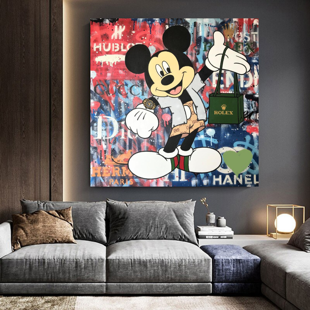 Mickey Mouse Canvas Wall Art - Secure the Bag