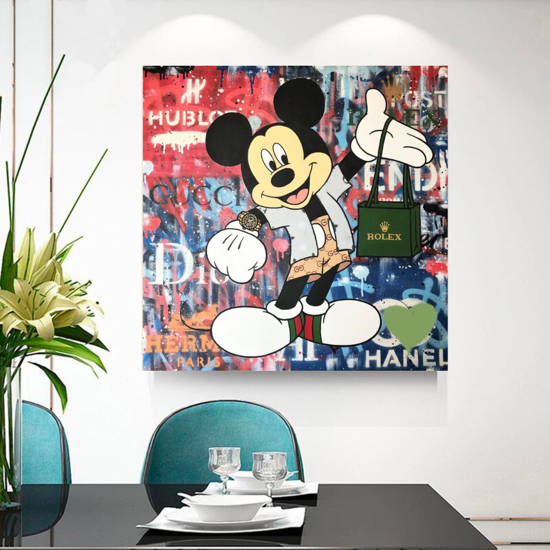 Mickey Mouse Canvas Wall Art - Secure the Bag