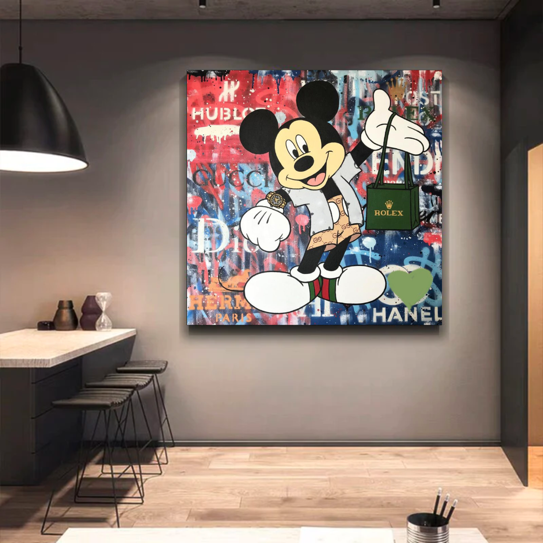 Mickey Mouse Canvas Wall Art - Secure the Bag