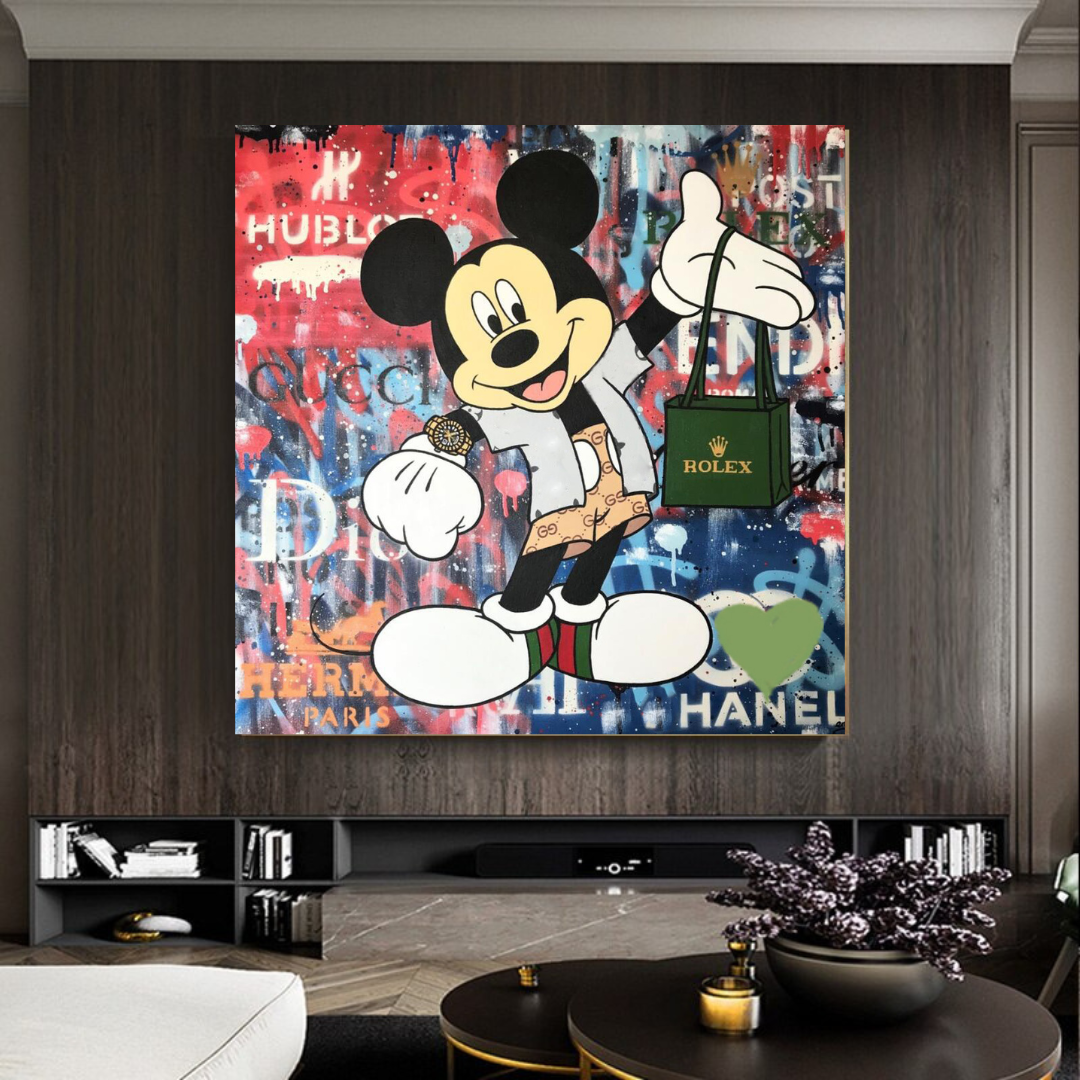 Mickey Mouse Canvas Wall Art - Secure the Bag