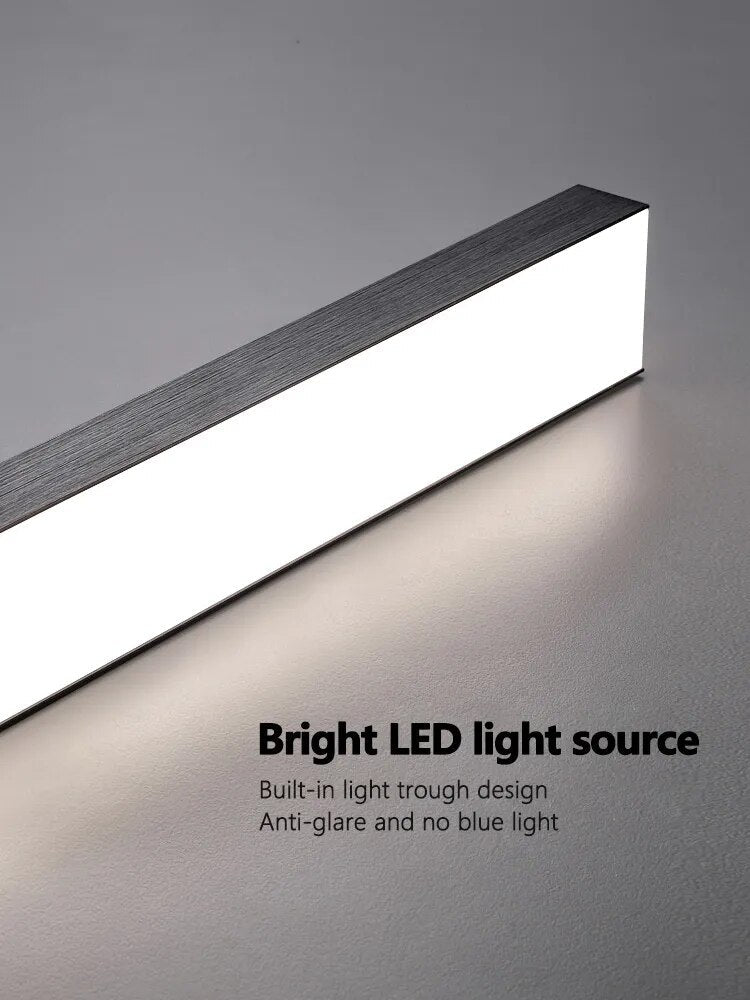 Barre lumineuse LED minimaliste en aluminium
