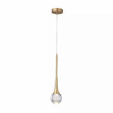 Minimalist Brass Crystal Pendant Light Decorative Round Chandelier