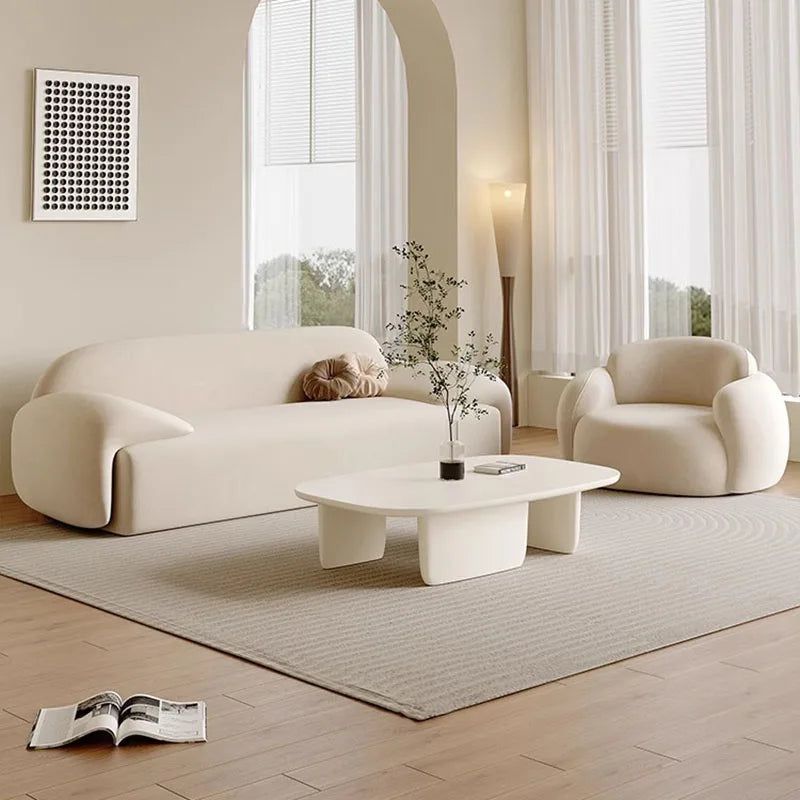 Minimalist Long Italian Designer Sofa Set