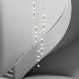 Lustre d'escalier suspendu à pôles minimalistes