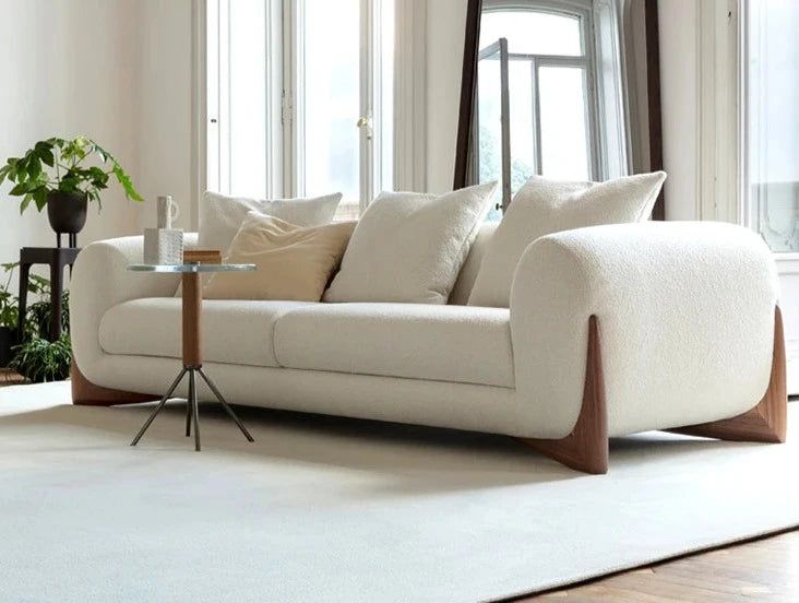 Minimalist XXL Wood Arches Sofa Set