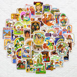 Mixed Cartoon Retro Ghost Stickers Pack | Famous Bundle Stickers | Waterproof Bundle Stickers