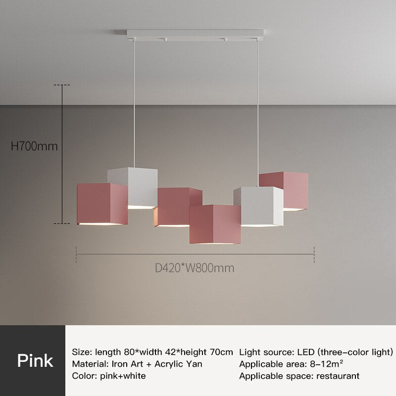 Suspension moderne de blocs d'éclairage de lustre