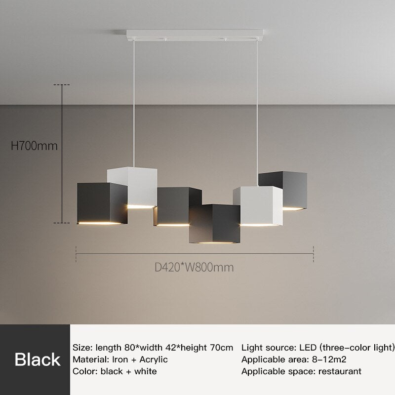 Suspension moderne de blocs d'éclairage de lustre