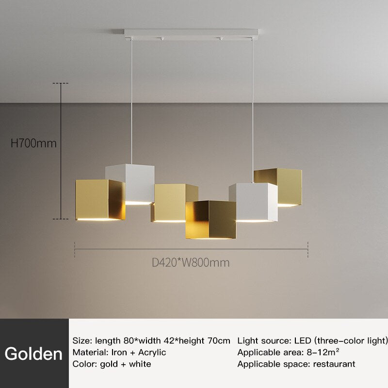 Suspension moderne de blocs d'éclairage de lustre