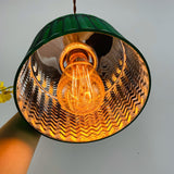 Porte-lampe en cuivre pur Loft moderne lumière verte