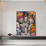 Modern Pop Graffiti Art Boxer Canvas Wall Art