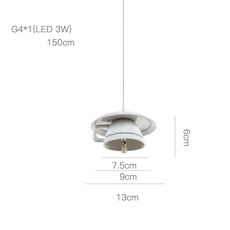 Moderne Teetasse, Teekanne, Geschirr, Keramik, LED-Pendelleuchten