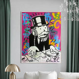 Money Poster Alec Monopoly Canvas Print