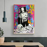 Geld Poster Alec Monopoly Leinwanddruck