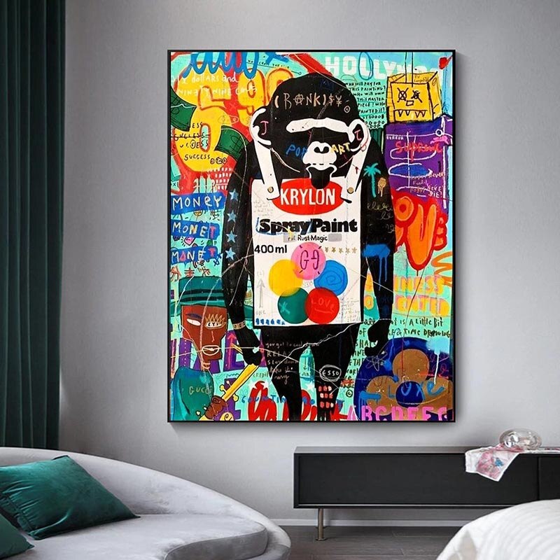 Monkey Men Canvas Wall Art