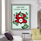 Monopoly Time Is Money Canvas Wall Art